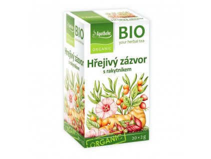 Apotheke BIO čaj Hřejivý zázvor s rakytníkem 20x2g