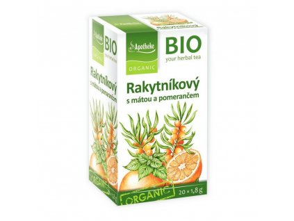 Apotheke BIO čaj Rakytníkový s mátou a pomerančem 20x1,8g