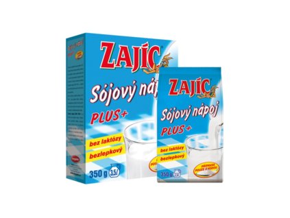 sojovy napoj plus sacek zajic 350g mogador