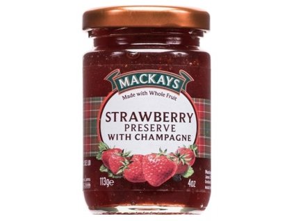 Mackays - Jahodový džem se šampaňským, 113g