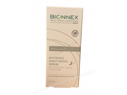 BIONNEX WHITE EXPERT: Bělící noční obnovující sérum 30ml K1282