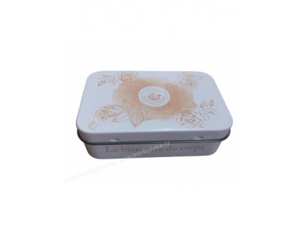 Plechová krabička na mýdlo s motivem RŮŽE TML F124