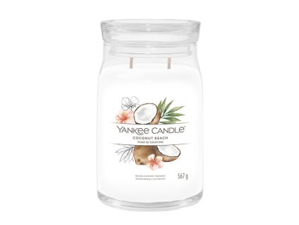 Aromatická svíčka Signature sklo velké Coconut Beach 567 g