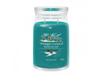 Aromatická svíčka Signature sklo velké Winter Night Stars 567 g