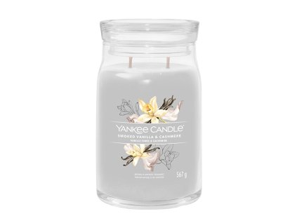 Aromatická svíčka Signature sklo velké Smoked Vanilla & Cashmere 567 g