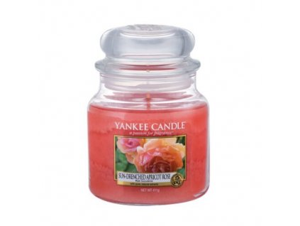 Aromatická svíčka střední Sun-Drenched Apricot Rose 411 g