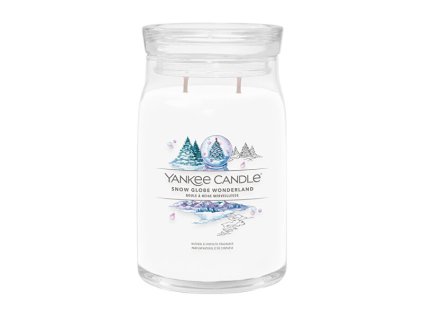 Aromatická svíčka Signature sklo velké Snow Globe Wonderland 567 g