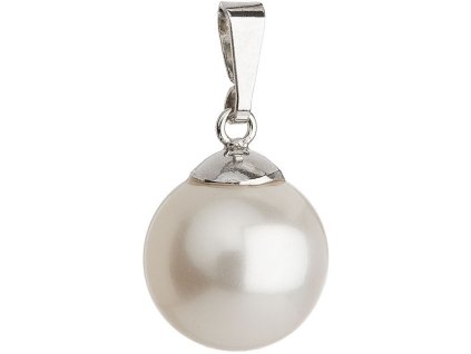 Přívěsek s perličkou 34151.1 bílá