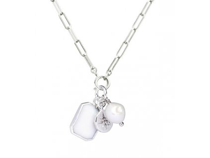 Půvabný náhrdelník s pravou perlou Chunky