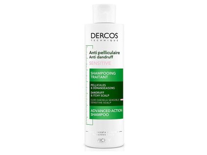 Bezsulfátový šampon proti lupům pro citlivou pokožku Dercos (Anti-Dandruff Sensitive Treatment Shampoo) 200 ml