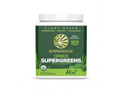 Ormus Super Greens BIO máta, prášek Množství 225 g