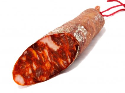 Jamones y Embutidos Mallo, S.L. chorizo cular ibérico-salámek z iberskeho prasete mini 180G