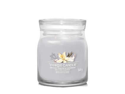 Aromatická svíčka Signature sklo střední Smoked Vanilla & Cashmere 368 g