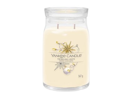 Aromatická svíčka Signature sklo velké Twinkling Lights 567 g