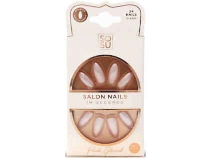 Umělé nehty Pink (Salon Nails) 24 ks