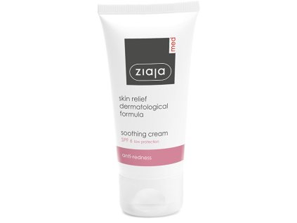 Zklidňující krém proti začervenání pleti SPF 6 (Soothing Cream) 50 ml