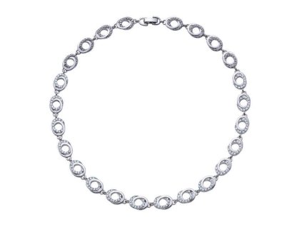 Luxusní náhrdelník s krystaly Orbita 12210.R