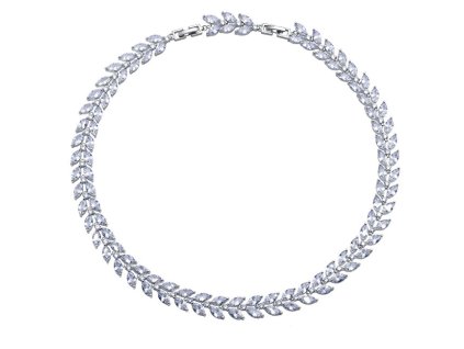 Elegantní náhrdelník s krystaly Luminous 12251.R