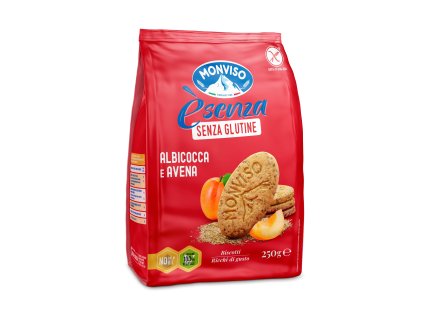 Monviso Sušenky bez lepku oves&meruňky 250g