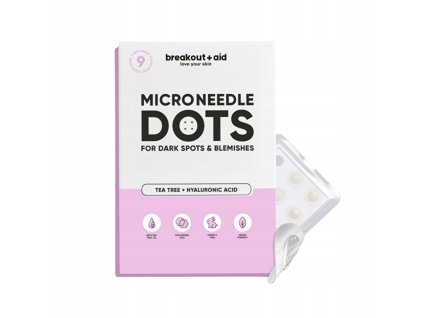 Náplasti s mikrojehličkami na tmavé skvrny po akné Micro Needle Dots 9 ks