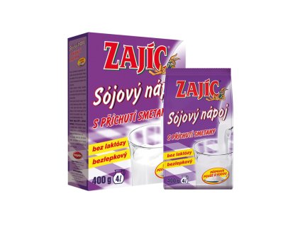 Sojový nápoj smetanový doypack Zajíc 400g Mogador změna EAN 2808