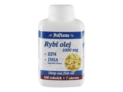 Medpharma Rybí olej 1000mg EPA + DHA 107tbl