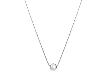Elegantní ocelový náhrdelník s kuličkou