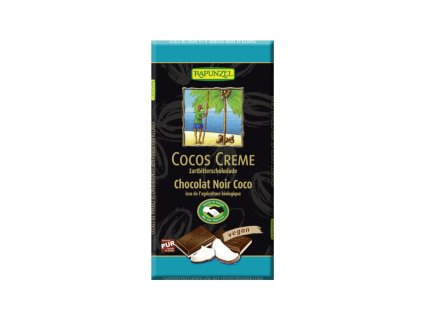 Čokoláda hořká plněná kokosovým krémem BIO VEGAN 55% - Rapunzel 100g