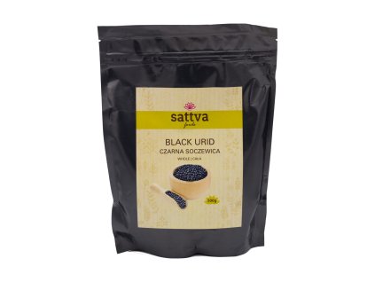 Černá fazole Urid, 500 g, Sattva