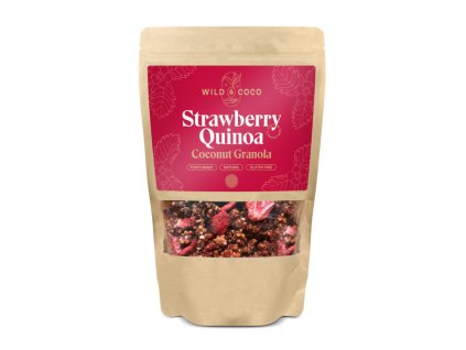 Strawberry Quinoa Coconut Granola Množství 220 g