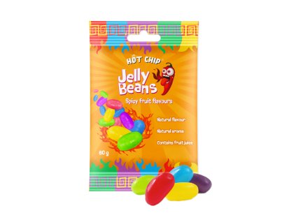 Jelly beans spicy fruit flavours - Hot chip 60g