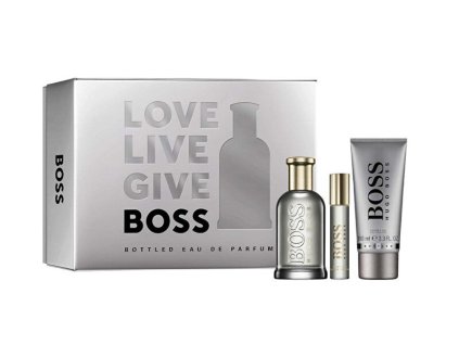 Boss Bottled - EDP 100 ml + sprchový gel 100 ml + EDP 10 ml