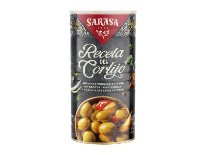 Sarasa Nakládané zelené olivy dle receptu Cortijo 1450G