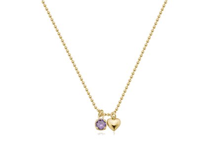Nádherný pozlacený náhrdelník Desideri BEIN011
