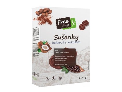 Sušenky kakaové s kokosem bez lepku 120g Perník 1295