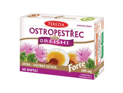 Ostropestřec + reishi forte 60 kapslí