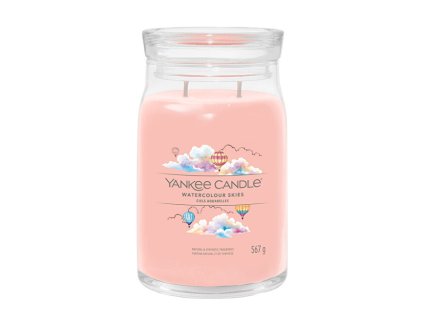 Aromatická svíčka Signature sklo velké Watercolour Skies 567 g