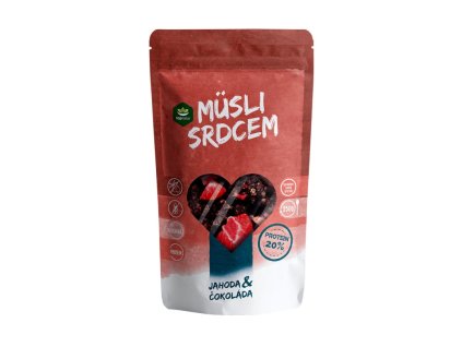 Musli srdcem protein jahoda čokoláda 250g Topnatur 1578