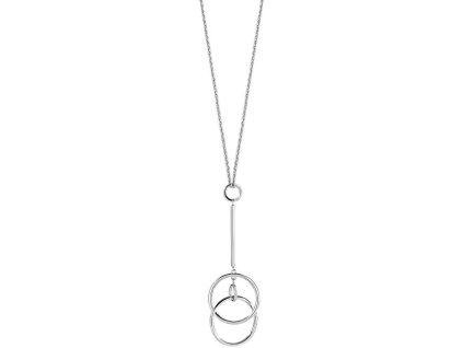 Výrazný ocelový náhrdelník Cerchi SAKM10