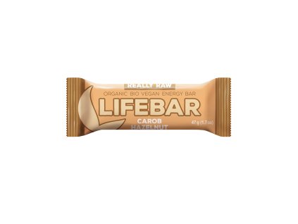 Tyčinka Lifebar karobová s lískovými ořechy 47 g BIO LIFEFOOD