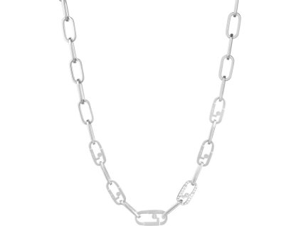 Půvabný ocelový náhrdelník s krystaly Identity LJ1959