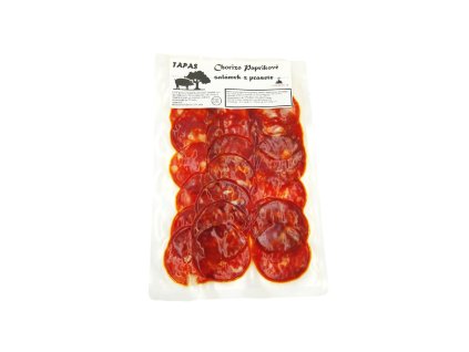 Jamones y Embutidos Mallo, S.L. Krájené Chorizo Paprikové Picante 55 g
