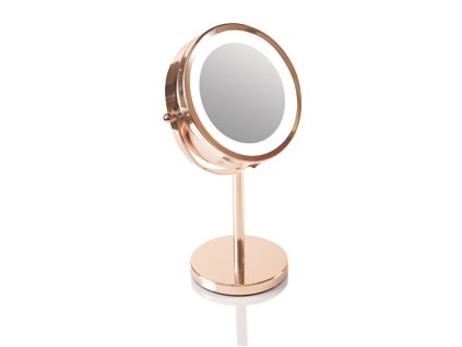 Oboustranné kosmetické zrcátko (Rose Gold Mirror)