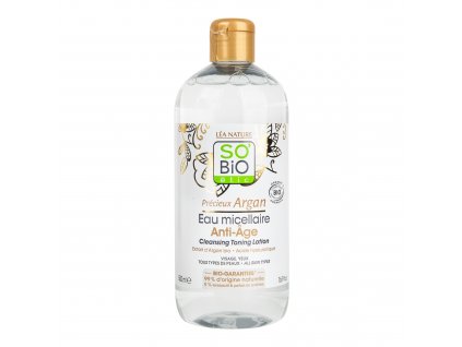 Voda micelární Anti-age — argan a hyaluron Precieux Argan 500 ml BIO SO’BiO étic