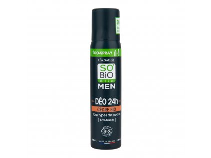 Deodorant přírodní ECO SPRAY 24h MEN cedr 100 ml BIO SO’BiO étic