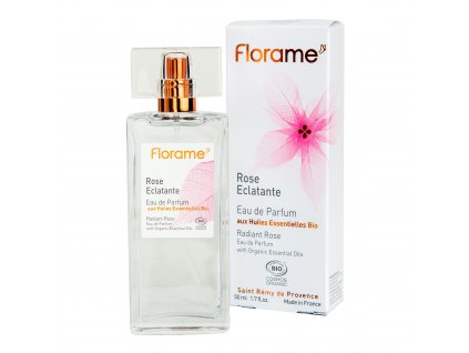 Parfémová voda přírodní ROSE ECLATANTE — zářící růže 50 ml BIO FLORAME