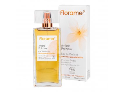 Parfémová voda přírodní AMBRE PRÉCIEUX — drahocenný jantar 50 ml BIO FLORAME