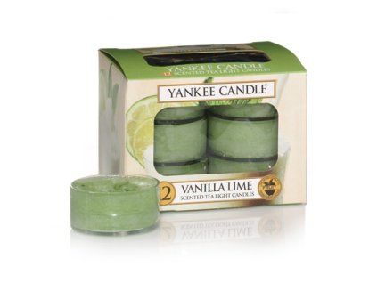 Aromatické čajové svíčky Vanilla Lime 12 x 9,8 g