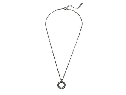 Fashion černý náhrdelník z oceli Gunport PEAGN0035702