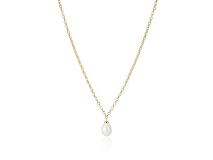 Elegantní pozlacený náhrdelník s barokní perlou Padua SJ-N2455-P-YG